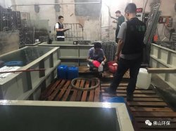 佛山三級環(huán)保加公安部門聯(lián)合執(zhí)法查處南海2家污企，七人被帶走調查